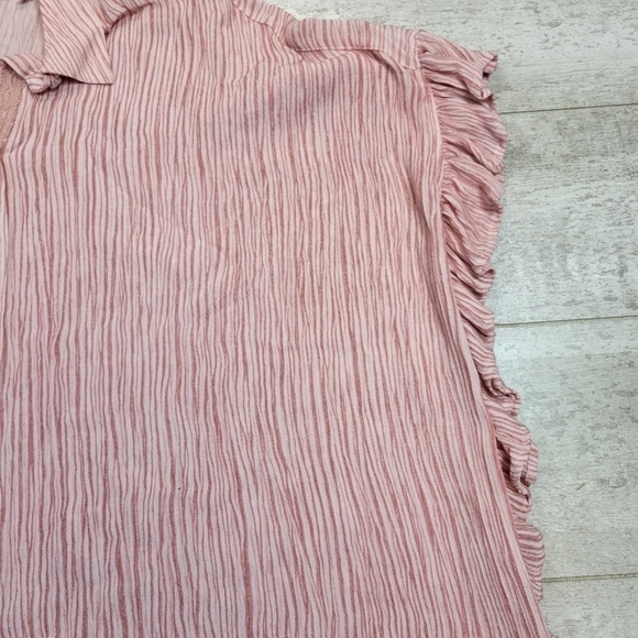 Soft Surroundings Lilou Ruffle Shirt Size Small - Picture 4 of 7